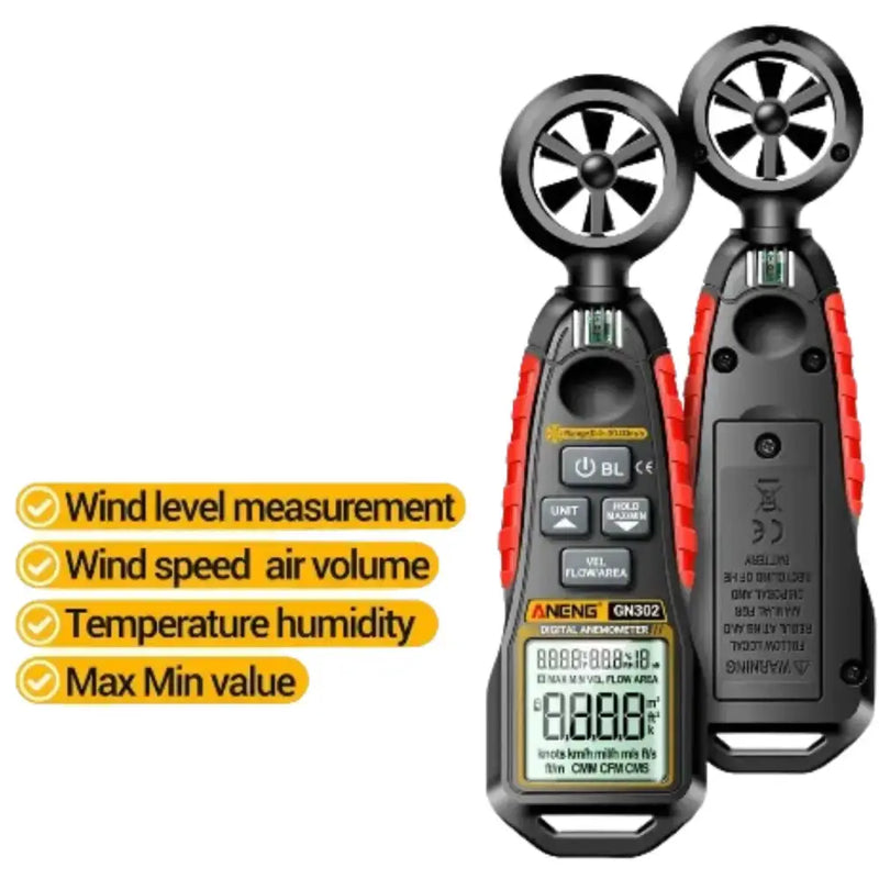 Habicare HBC Handheld Anemometer Habicare GN302 Digital Anemometer Wind Speed Meter