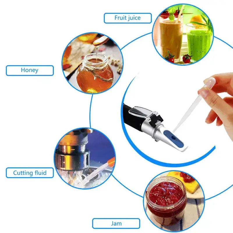 Handheld ATC Sugar Refractometer – 0–10% Brix Sugar Content Tester (3 types available) – view 6