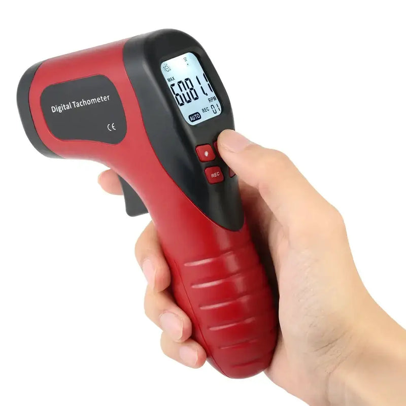 Habicare HBC Handheld Digital Tachometer Habicare Digital Laser Tachometer for RPM Measurement