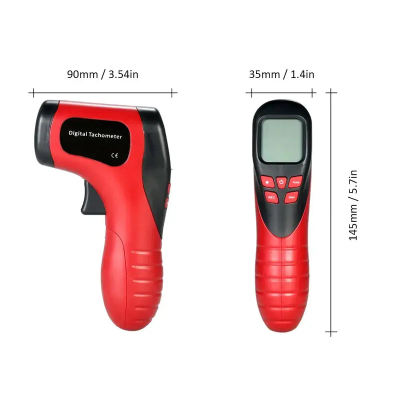 Habicare HBC Handheld Digital Tachometer Habicare Digital Laser Tachometer for RPM Measurement