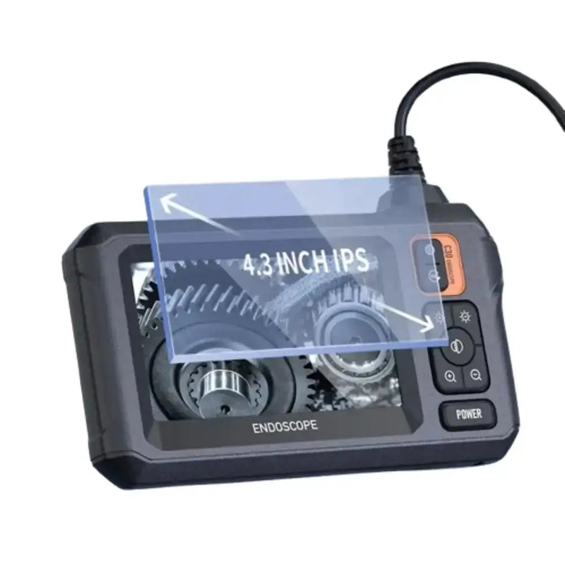 Habicare HBC Handheld Endoscope Camera (4.3”) Two-Way Articulating Borescope Camera