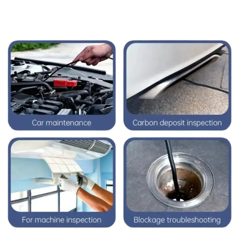 Habicare HBC Handheld Endoscope Camera (4.3”) Two-Way Articulating Borescope Camera