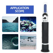 Handheld Refractometer Sea Salt Salinity Meter 0–10% (available with or without box) – view 8