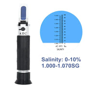Handheld Refractometer Sea Salt Salinity Meter 0–10% (available with or without box) – view 4