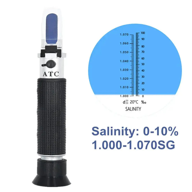 Handheld Refractometer Sea Salt Salinity Meter 0–10% (available with or without box) – view 4