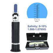 Handheld Refractometer Sea Salt Salinity Meter 0–10% (available with or without box) – view 2