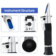 Handheld Refractometer Sea Salt Salinity Meter 0–10% (available with or without box) – view 6
