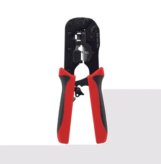 Hanlong HT-580ER RJ45 Crimping Tool Open-Pass Shielded and Unshielded Built-In Cutter for IT Pros
