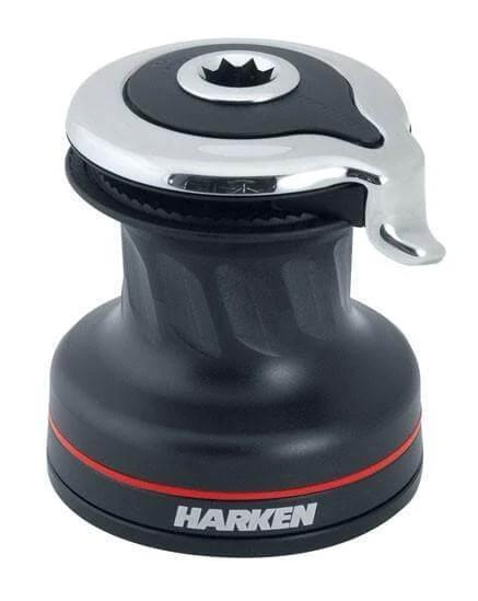 Harken 15 Self-Tailing Radial Winch for Cruising Sailboats - Effortless One-Person Handling