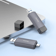 techplus HB45 2-in-1 USB 3.0 Card Reader NZ – Dual USB-A & Type-C HB45 2 In 1 USB 3 Card Reader Dual USB A C SD TF