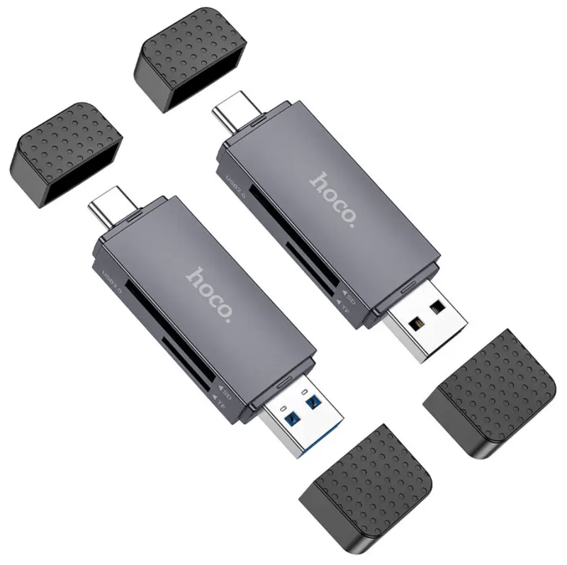 techplus HB45 2-in-1 USB 3.0 Card Reader NZ – Dual USB-A & Type-C HB45 2 In 1 USB 3 Card Reader Dual USB A C SD TF
