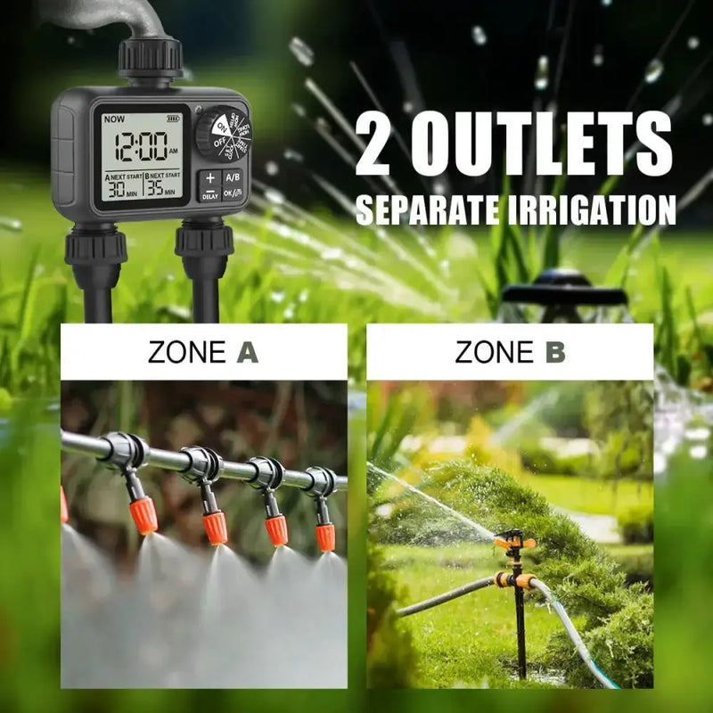 HCT-M06 Digital 2-Outlet Water Timer with Independent Zone Control – view 10