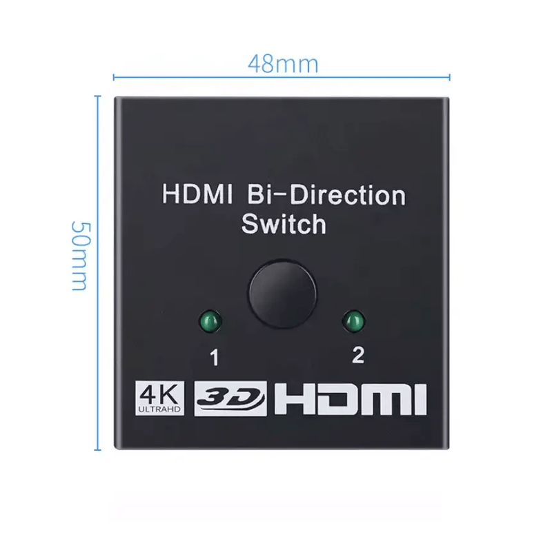 HDMI Bi-Directional Switcher 4K 2 into 1 switch or 1 into 2 splitter – view 4