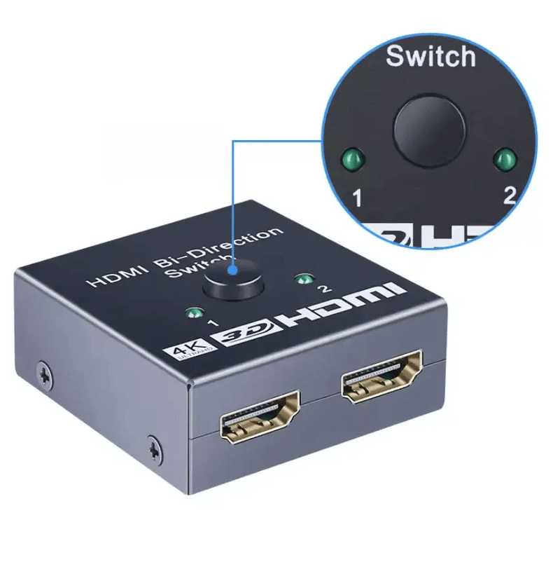HDMI Bi-Directional Switcher 4K 2 into 1 switch or 1 into 2 splitter – view 3