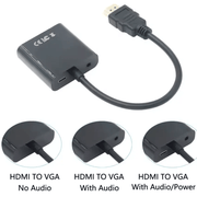 techplus HDMI to VGA Converter Adapter with Audio & USB HDMI to VGA Converter Adapter with Audio & USB | NZ