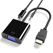 techplus HDMI to VGA Converter Adapter with Audio & USB HDMI to VGA Converter Adapter with Audio & USB | NZ