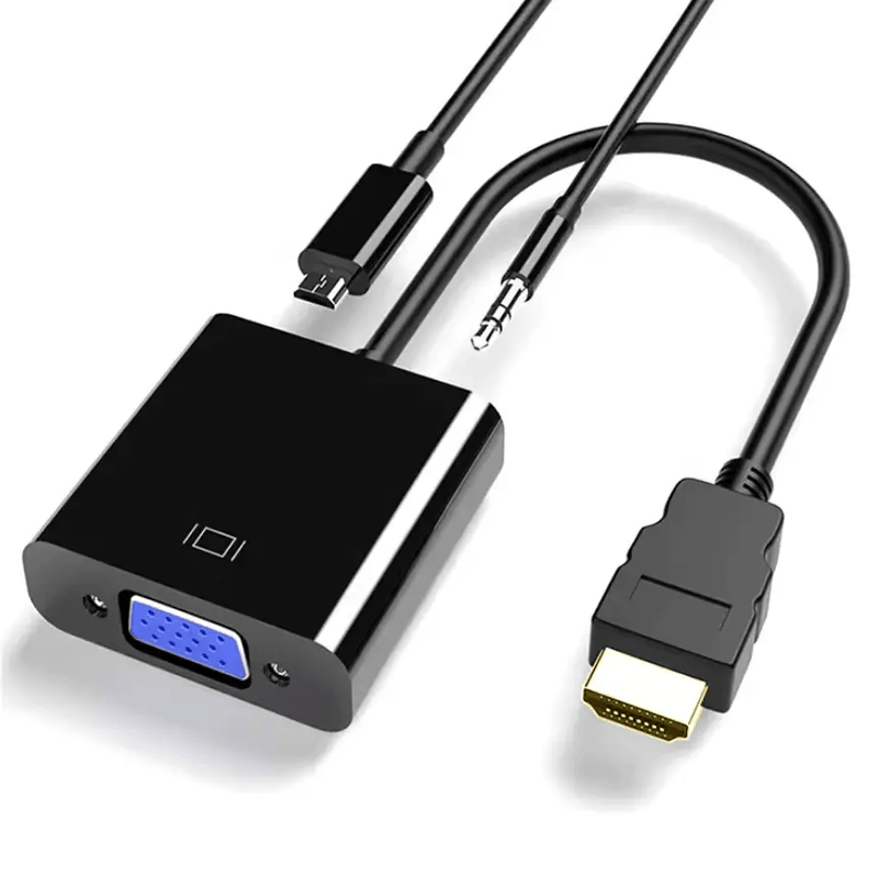 techplus HDMI to VGA Converter Adapter with Audio & USB HDMI to VGA Converter Adapter with Audio & USB | NZ