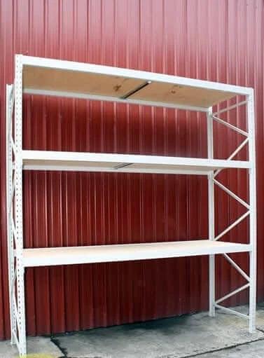 ActionoutdoorsEast Heavy Duty Longspan Shelving 3 Level 350kg Per Level Industrial Storage For Warehouse And Workshop