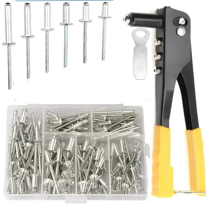 Heavy Duty Rivet Puller Set – Pop Riveter & Assorted Rivets Kit – view 1