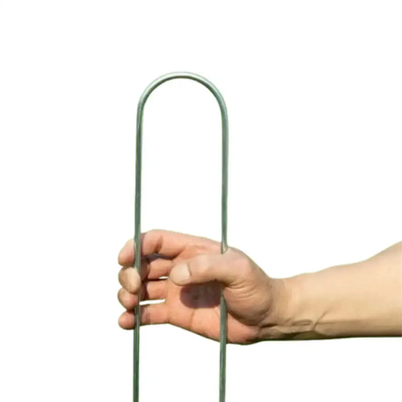 Habicare Heavy-Duty U-Shaped Galvanized Steel Trampoline Stakes Heavy-Duty U-Shaped Galvanized Steel Trampoline Stakes