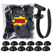 Habicare Heavy-Duty Nylon Self-Locking Zip Ties with Buckle & Pin Button Heavy-Duty Nylon Self-Locking Zip Ties with Buckle & Pin Button