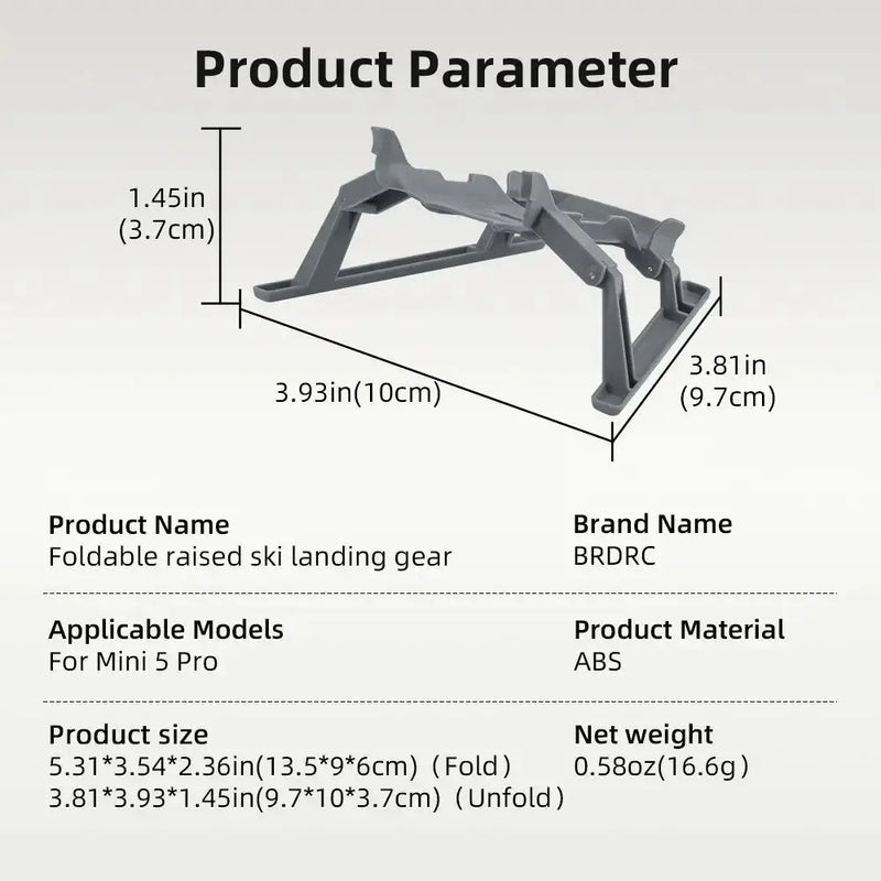 Habicare HBC Height-Adjustable Landing Gear for DJI Mini 5 Pro Height-Adjustable Landing Gear for DJI Mini 5 Pro