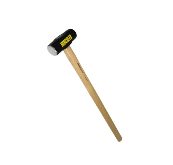 Hercules Sledge Hammer 10 Pound Hickory Handle Demolition Two Handed Leverage Durable For Professionals