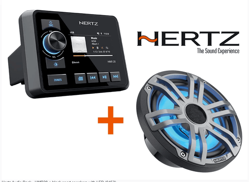 Hertz Audio Hertz audio pack marine speakers with LED Hertz Audio Pack Marine Speakers Power And Precision