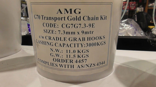 HES NZ LTD G70 Transports Chain Transport Chain 12kg 7.3mm x 9m Set Transport Chain Set 12kg 7.3mm x 9m HES NZ LTD