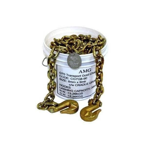 HES NZ LTD G70 Transports Chain Transport Chain 12kg 7.3mm x 9m Set Transport Chain Set 12kg 7.3mm x 9m HES NZ LTD