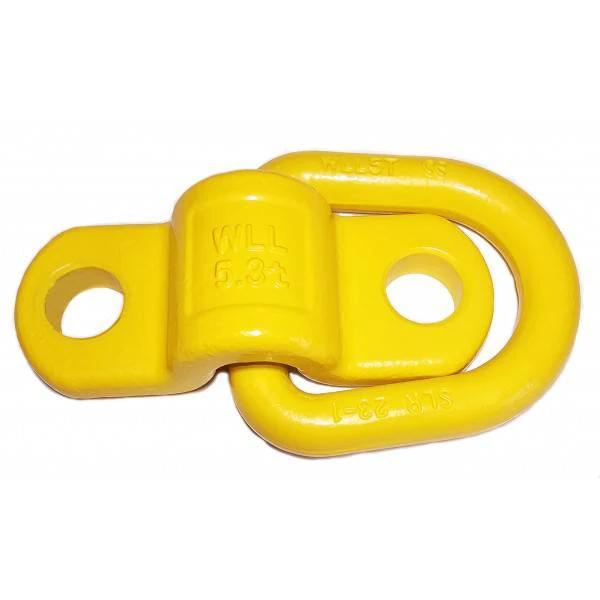 SLR G80 Bolt On D Ring Saddle 2 Hole Lifting Point for Industrial Rigging EN1677 EN818 4 to 1 Safety Pivot – view 4