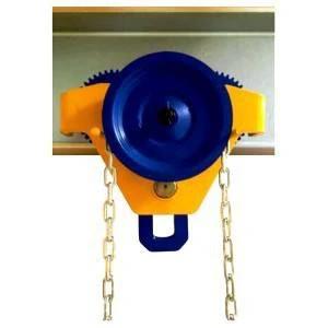 Geared Trolley Titan 1T 68-210mm HES NZ LTD Quick Adjust Heavy Duty Overhead Monorail Trolley For Workshops