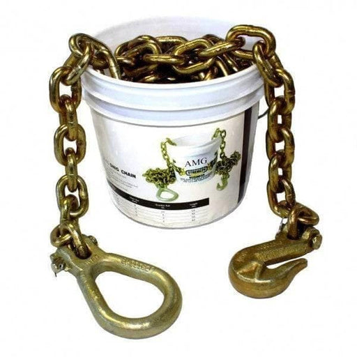 8mm Snig Chain 2.5T 5m With Grab Hook And Lug Link Heavy Duty Tow Chain For Vehicle Recovery