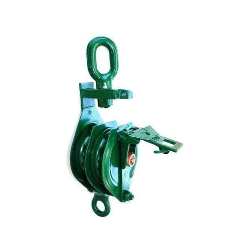 HESNZ Double Snatch Block Pulley For Lifts Rugged Dual Grooves 4:1 Safety Industrial Marine – view 2