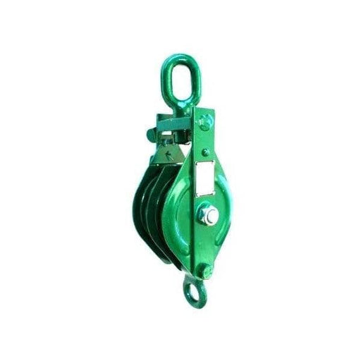 HESNZ Double Snatch Block Pulley For Lifts Rugged Dual Grooves 4:1 Safety Industrial Marine – view 1