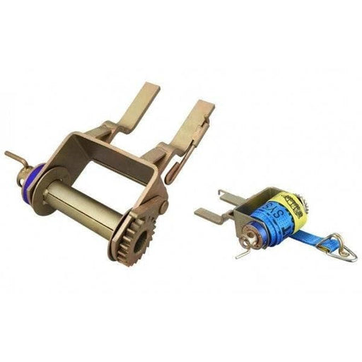 Clip On Truck Winch HESNZ Ratchet Type With Handle Rugged 2.5T Vehicle Recovery For Off Roaders – view 2
