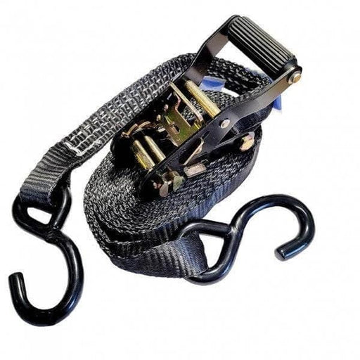 HESNZ Tie-Downs Tiedown - 25mm Black 5.5M 0.4T L/C c/w S.Hooks HESNZ Tiedown 25mm Black 5.5m 0.4T with Hooks