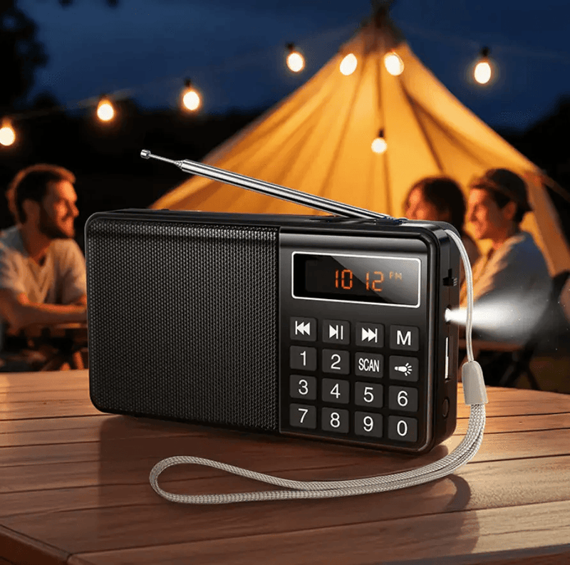 techplus Hoco Mult Function Portable Radio with AM+FM Dual Mode Hoco Multifunction Portable AM FM Radio With Bluetooth