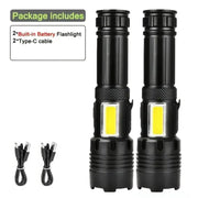 Habicare SS High Power Rechargeable LED Flashlight High Power Rechargeable LED Flashlight