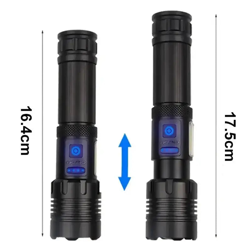 Habicare SS High Power Rechargeable LED Flashlight High Power Rechargeable LED Flashlight