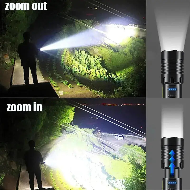 Habicare SS High Power Rechargeable LED Flashlight High Power Rechargeable LED Flashlight