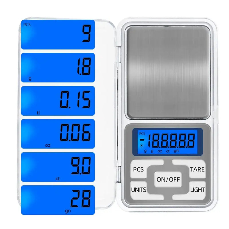 Habicare SS High Precision Digital Pocket Scale (6 sizes available) High Precision Digital Pocket Scale (6 sizes available)