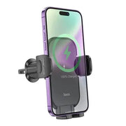 BroDeals Car Phone Holder 15W Wireless Charging Air Vent Phone Holder w/ Hook Locking 15W Wireless Charging Air Vent Phone Holder w/ Hook Locking