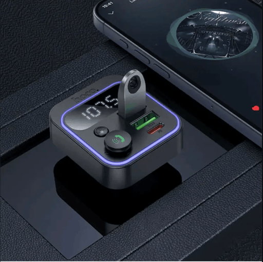 Hoco 38W FM Car Kit with PD+QC, RGB Light (E85) | Bluetooth 5.4 Car Charger – view 2