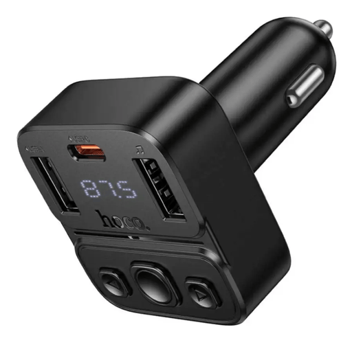 techplus Hoco E87 Dual Port 35W Car Bluetooth FM Transmitter NZ Hoco E87 Dual Port 35W Car Bluetooth FM Transmitter