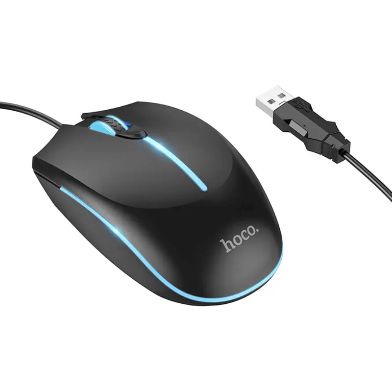 techplus Hoco GM37 RGB Wired Gaming Mouse 2400 DPI NZ Hoco GM37 RGB Wired Gaming Mouse 2400 DPI