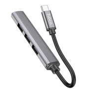 techplus Hoco HB26 4 in 1 Type C to USB Hub NZ Hoco HB26 4 In 1 USB C Hub With USB3 Ports For Laptops