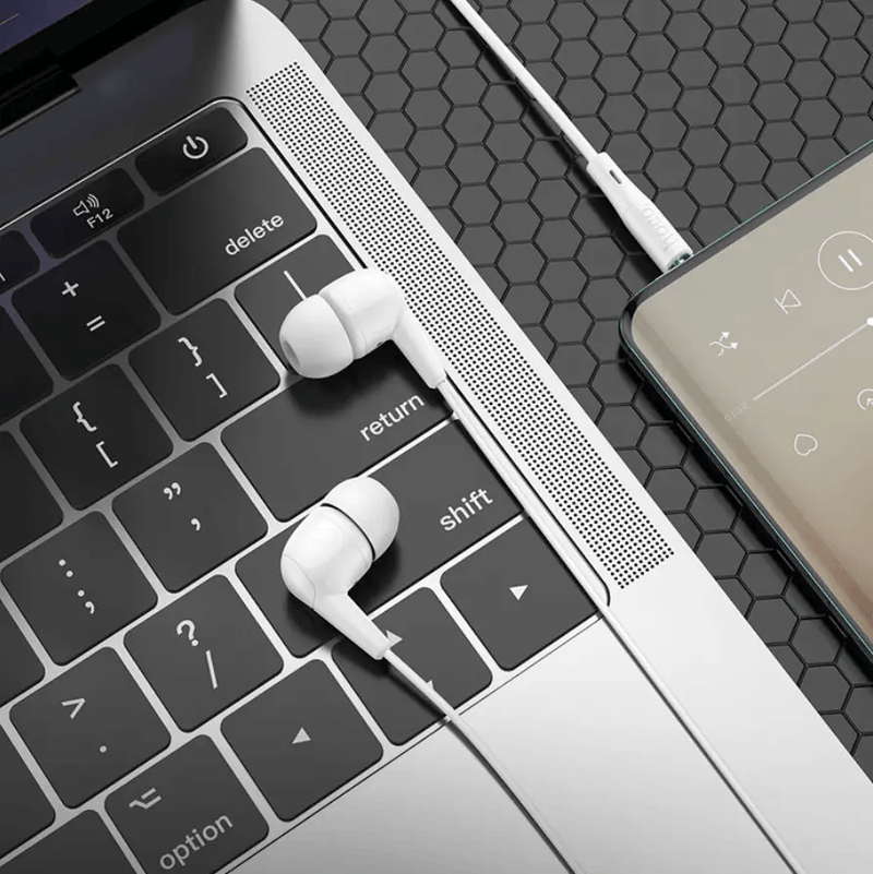techplus Hoco M97 Enjoy Wired Earphones with Mic 3.5mm NZ TechPlus Hoco M97 Wired Earphones With Mic 3.5mm Plug