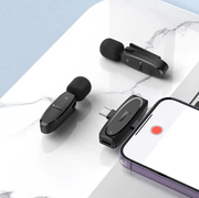 BroDeals Microphone Dual Wireless Digital Microphone w/ Lightning & Type C Dual Connector Dual Wireless Digital Microphone w/ Lightning & Type C Dual Connector