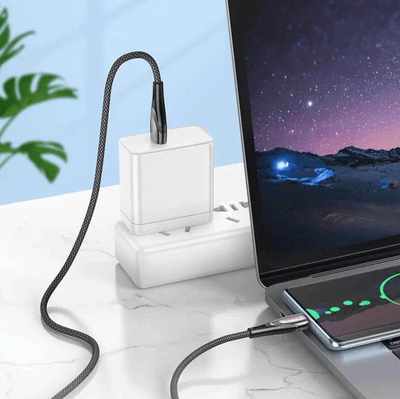 techplus HOCO U133 USB-C Fast Charging Cable 3A 1.2m Braided NZ HOCO U133 USB C Fast Charging Cable Braided 1.2m